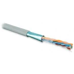 фото Кабель витая пара 305м hyperline futp4-c5e-s24-in-pvc-gy 42052