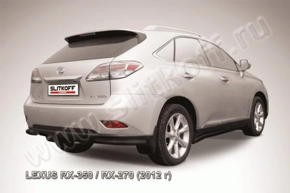 Фото Slitkoff Уголки d57 черные LEXUS RX-350, RX-270 (2012)