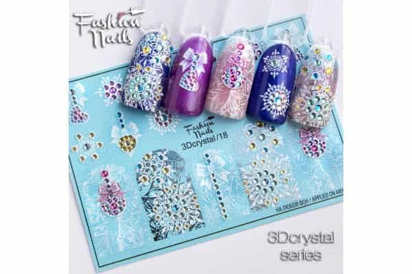 Фото Наклейки для маникюра Fashion Nails 3D crystal #18