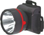 фото Фонарь Ultraflash налобный 909LED1 (черный, 1LED, 1 реж, 3XR6, пласт, коробка)