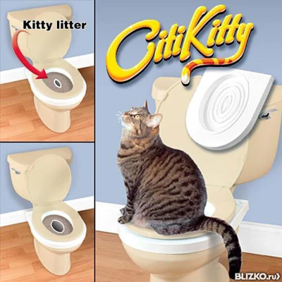 Фото Система приучения кошек к унитазу Citi Kitty Cat Toilet Training Kit