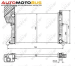 фото Радиатор охлаждения двигателя NRF 50559