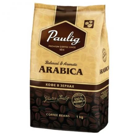 Фото Кофе в зернах PAULIG (Паулиг) "Arabica", натуральный, 250 г, вакуумная упаковка