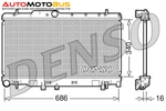 фото Радиатор охлаждения двигателя DENSO DRM36010