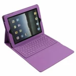 фото Noname Беспроводная Bluetooth клавиатура чехол для iPad 2 Фиолетовый