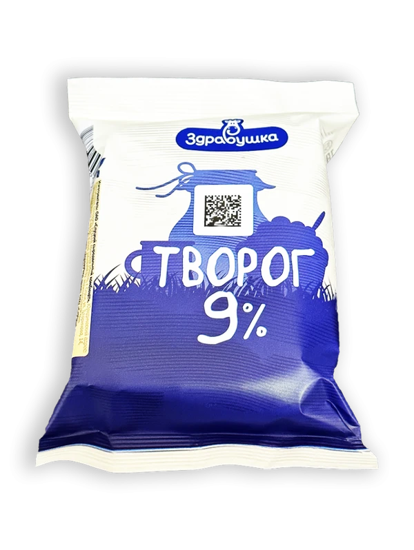 Фото Творог Здравушка 9% 200г пленка