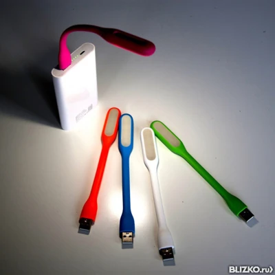 Фото Гибкая светодиодная USB лампа (Цветная)