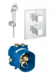 фото Гигиенический душ с термостатом Grohe Grohtherm Cube 1995928 хром встраиваемый