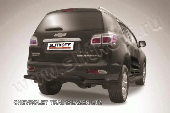 Фото Slitkoff Уголки d76 черные CHEVROLET Trailblazer