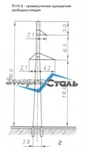 фото Промежуточные опоры ЛЭП П110-5