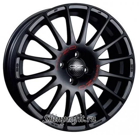 Фото OZ Racing Superturismo GT 7x17/5x100 D68 ET38 Matt Black Red Lettering