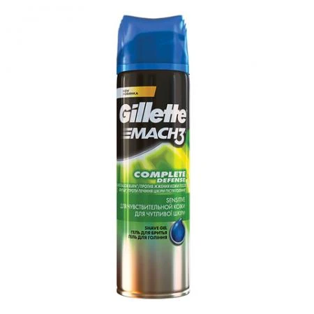 Фото Гель для бритья 200 мл, GILLETTE (Жиллет) Mach3, "Для чувствительной кожи"