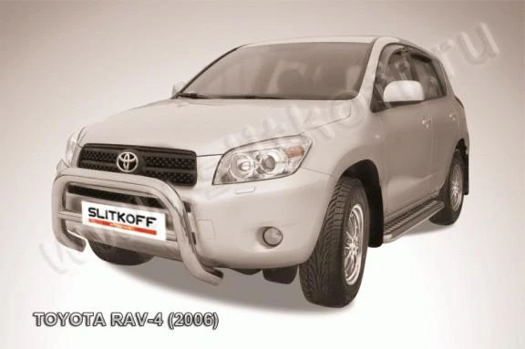 Фото Slitkoff Кенгурятник d76 низкий черный TOYOTA RAV-4 (2006)