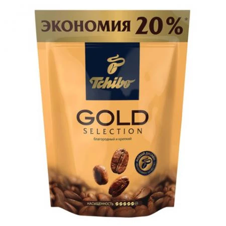 Фото Кофе растворимый TCHIBO "Gold selection", сублимированный, 150 г, мягкая упаковка