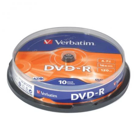 Фото Диски DVD-R (минус) VERBATIM 4,7 Gb 16x