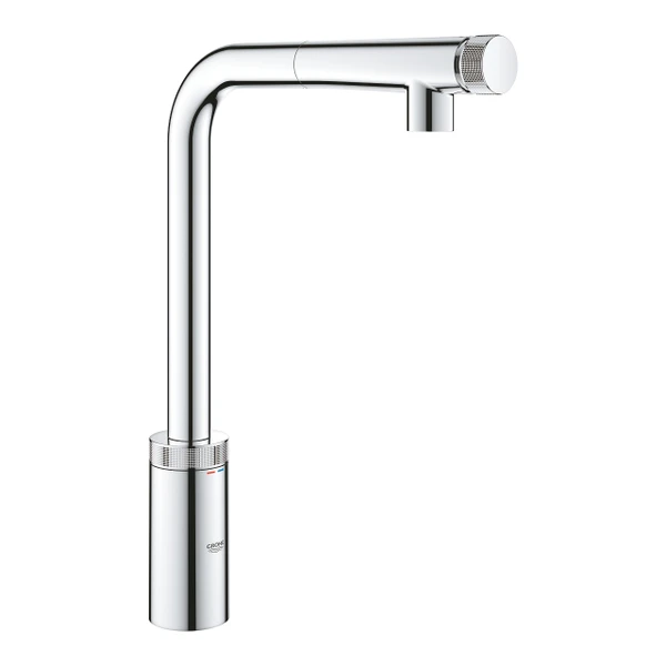 Фото Grohe Minta 31613000 Смеситель для кухни, сенсорный, выдвижной излив