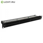 фото Патч-панель высокой плотности 19″ 48хRJ-45 UTP Cat.5e 1U (10-0406): Патч-панель