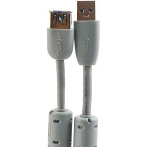 Фото Мультимедийный кабель USB3.0 А вилка-USB А розетка с ф/фильтрами, 1.8м Belsis BW1406