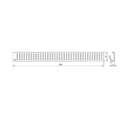 Фото Решетка для душевого лотка Alcaplast LINE-850M матовая