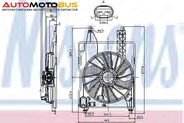 Фото Вентилятор радиатора Nissens 85706