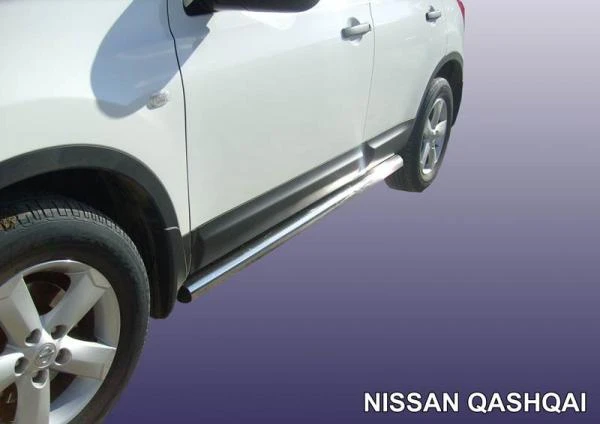 Фото Slitkoff Защита порогов d76 труба Nissan Qashqai 2007