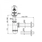 фото Сифон для раковины AlcaPlast A41 с донным клапаном