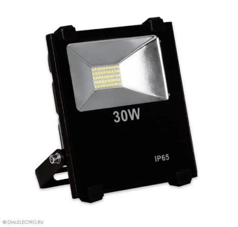 Фото Прожектор светодиодный 2835 SMD 30W 3000LM 6400K AC220V/50Hz 175*155*55mm IP65 черный LL-850; 12994