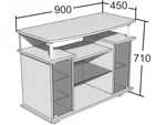 фото Тумба под телевизор ТВ-1 орех