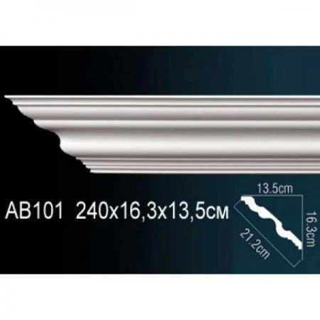 Фото Карниз потолочный гладкий AB101