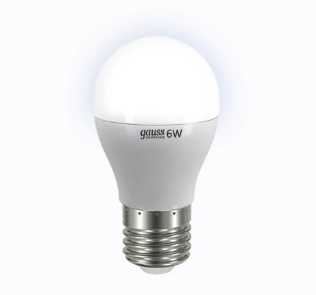 Фото Лампа Gauss LED Elementary Globe 6W E27 4100K 1/10/50