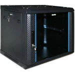 фото Настенный шкаф 19", 22U, черный, разобранный Hyperline TWFS-2266-GP-RAL9004 48486