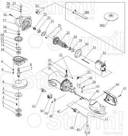 Фото Sturm! Шнур сетевой болгарки Sturm! AG9511 (рис. 45)