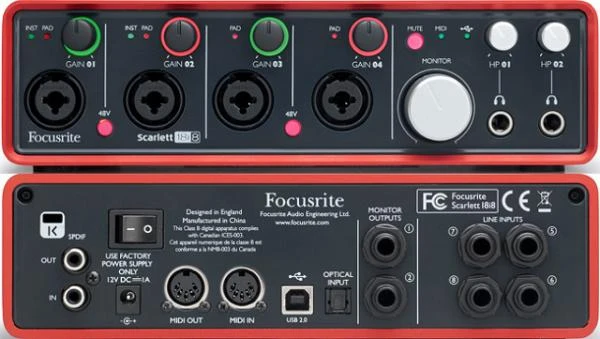 Фото USB аудио интерфейс FOCUSRITE Scarlett 18i8