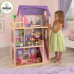 Фото №3 Домик из дерева для кукол 30 см, с мебелью 10 предметов, "Кайла" (Kayla dollhouse) (65092_KE)