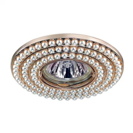 Фото Точечный светильник потолочный 370142 NT15 181 золото IP20 GX5.3 50W 12V PEARL | 0035011 NOVOTECH