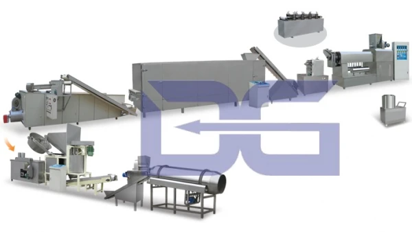 Фото Линия для производства экструдированных жаренных закусок