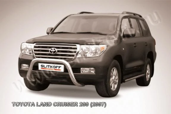 Фото Slitkoff Кенгурятник d76 низкий мини черный TOYOTA LAND CRUISER 200 (2007)