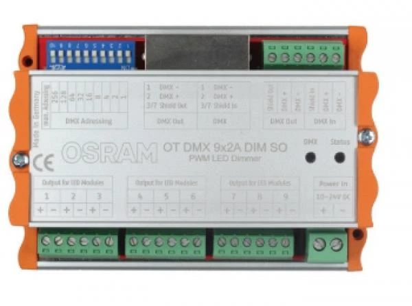 Фото Диммер для светодиодных модулей 10-24V - OSRAM OT DMX 9x2 A DIM SO - 4008321533302