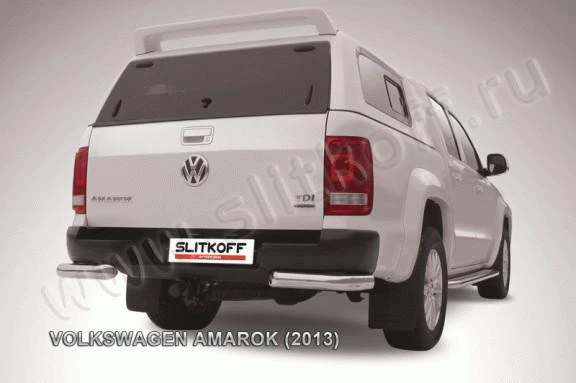 Фото Slitkoff Уголки d76 черные VOLKSWAGEN AMAROK(2013)