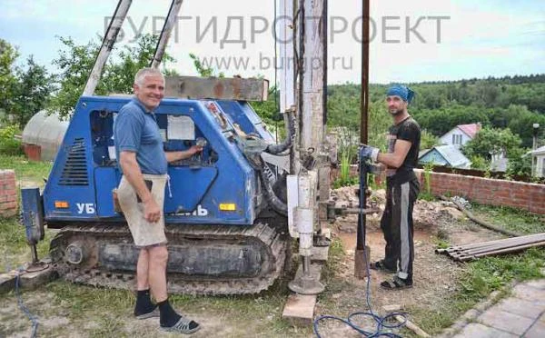 Фото Бурение скважины малогабаритной установкой