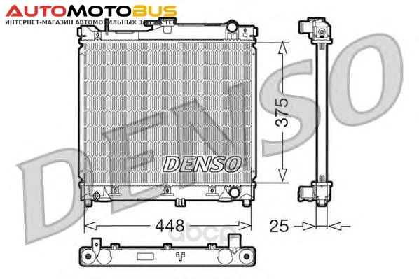 Фото Радиатор 448×375 Denso DRM47014