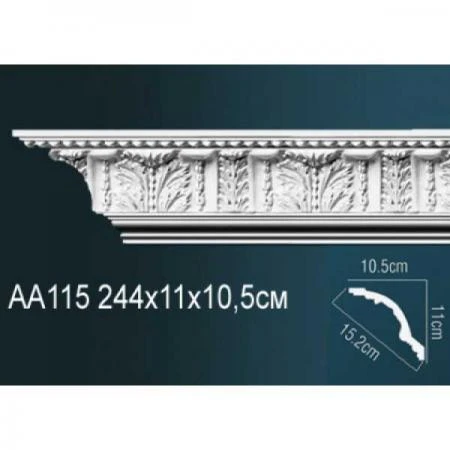 Фото Карниз потолочный с рисунком AA115