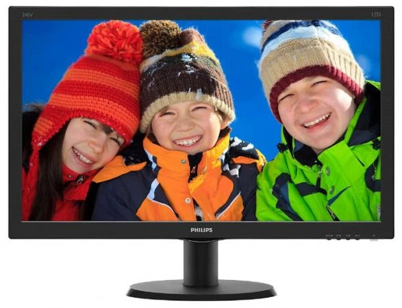 Фото Монитор 23.8" Philips 240V5QDAB/00(01) Black IPS