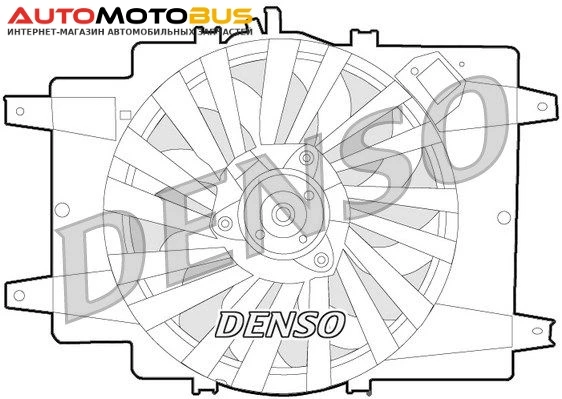 Фото Вентилятор охлаждения двигателя DENSO DER01008