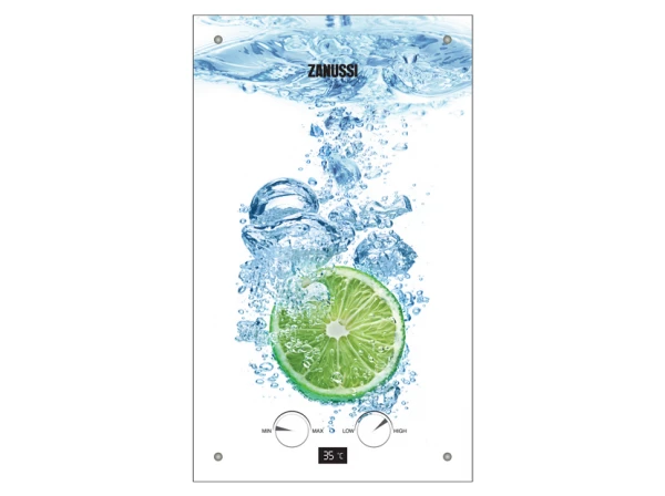 Фото Газовый проточный водонагреватель Zanussi GWH 10 Fonte Glass Lime