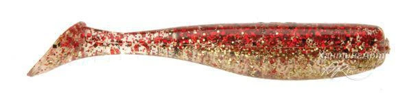 Фото Силиконовая приманка C.A.L. Jerk Baits, 10 см Расцветка 408 Red/Gold Glitter