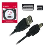 фото Кабель USB - mini USB (5P) SPARKS, 1,8 м, для подключения портативных устройств