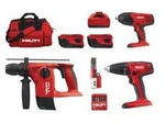 фото Аккумуляторный набор инструментов Hilti аккумулятор TE 4-A+SFC 22-A+SIW 22-T