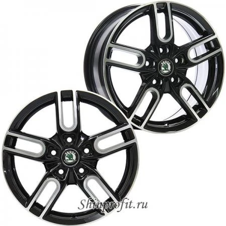 Фото Replica 504 Skoda 6x15/5x100 D57.1 ET38 BKF