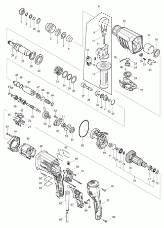 Фото Makita Плоская шайба 17 к MT361 перфоратор Makita HR2641 рис.( 106)